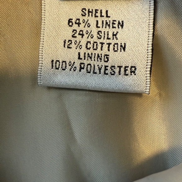 Talbots Women’s‎ Silk/Linen  Midi Skirt Animal Print Lined Cream Brown Sz 16 - Picture 8 of 8